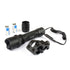 Tactical Alluminum Flashlight 260 Lumens Strobe Flash Light w/ 45° Mount Picatinny