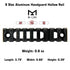 M-LOK Picatinny Weaver Hollow 9 Slot Rail Section - Aluminum