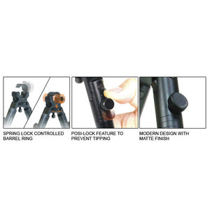 Foldable Clamp-on Low-profile Barrel Bipod 9" to 11"