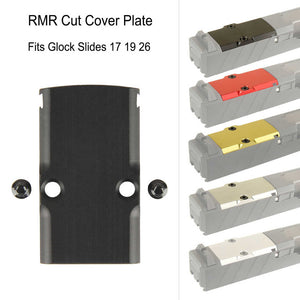RMR Cut Cover Plate Fits Glock Slides 17 19 26, Anodized Aluminum
