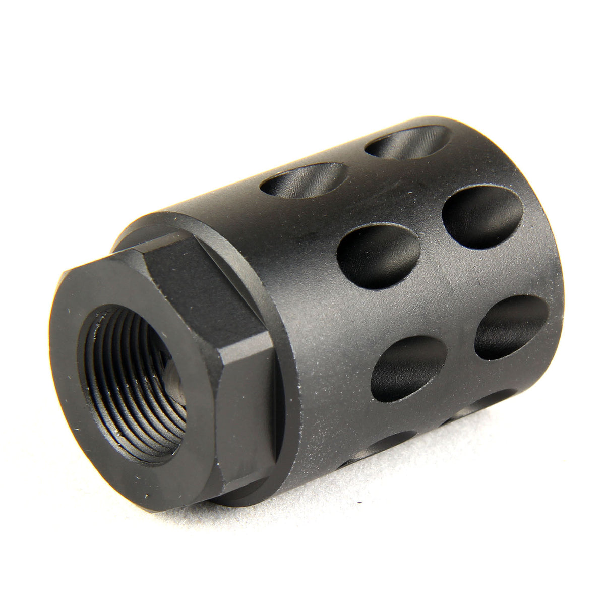Excellent 1/2x28 TPI Muzzle Brake Compensator Anodized Tan For 9mm Glock