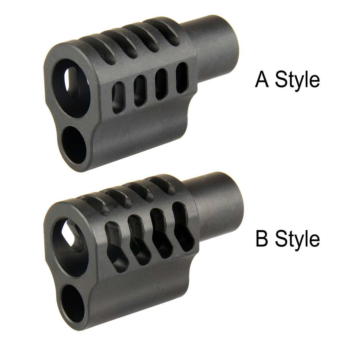 Aluminum 1911 .45 ACP/.38/9 Muzzle Brake Compensator , Anodized Silver Color Aluminum 1911 .45 ACP/.38/9 Muzzle Brake Compensator , Anodized Silver Color
