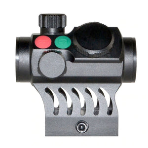 Red Hawk Series Compact Reflex Red/Green Dot Scope with Integrated 1" High Profile Picatinny Mount