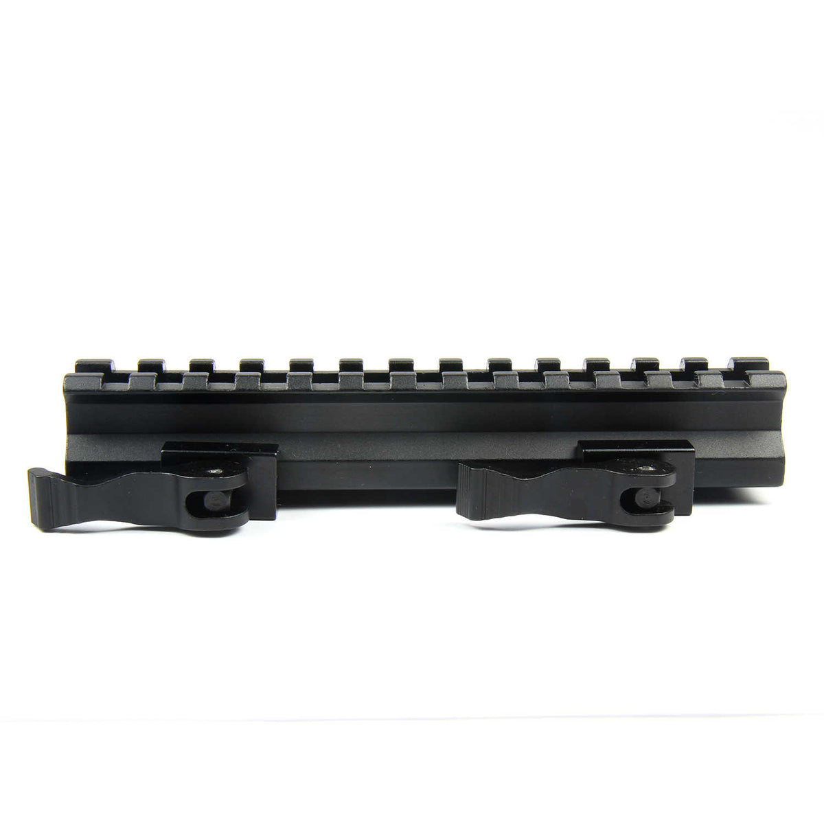 4-Pack 5-Slot Quick Release Picatinny Riser Mounts - 1/2" Rise, 20mm Rail, 6061 Aluminum