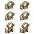 TAN 1" Diameter Scope Rings with Quick Detach Lever for Picatinny & Weaver