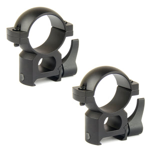 30mm Diameter Scope Rings with Quick Detach Lever for Picatinny & Weaver