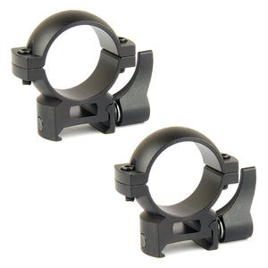 30mm Diameter Scope Rings with Quick Detach Lever for Picatinny & Weaver