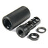 STEEL 1/2"x28 or 5/8"x24 Thread Muzzle Brake For .223 or .308 + 13/16-16 threaded Sound Forwarder Sleeve