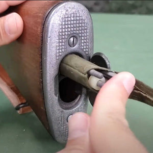M1 Garand cleaning rods kit w/ bore & chamber brushes & canvas pouch