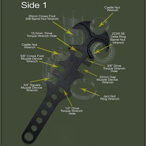 4 Combo .223 .308 Wrench Armorer's Tool Kit + .223 Upper & Lower Vise Block