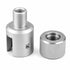 Ruger 1022 10-22 Muzzle Adapter 1/2x28 TPI SILVER + Stainless Steel .936 Bull Thread Protector