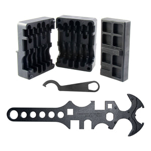 4 Combo .223 .308 Wrench Armorer's Tool Kit + .223 Upper & Lower Vise Block