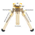 GOLD 6.5 to 9 Inches Swivel Tiltable Quick Release Bipod With Grip