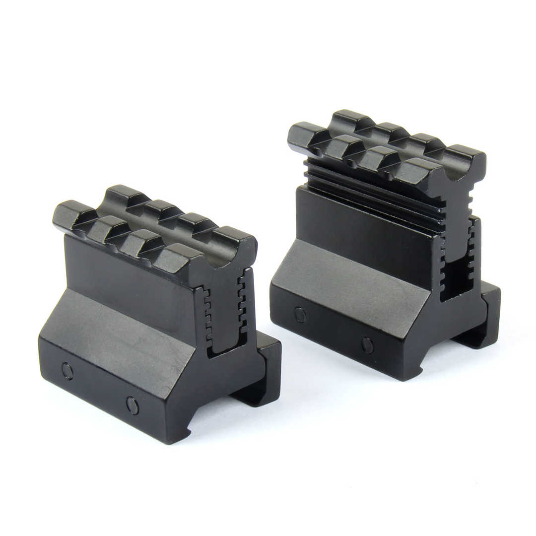 Adjustable Height Picatinny Riser Mount - 3 Slot – TACFUN