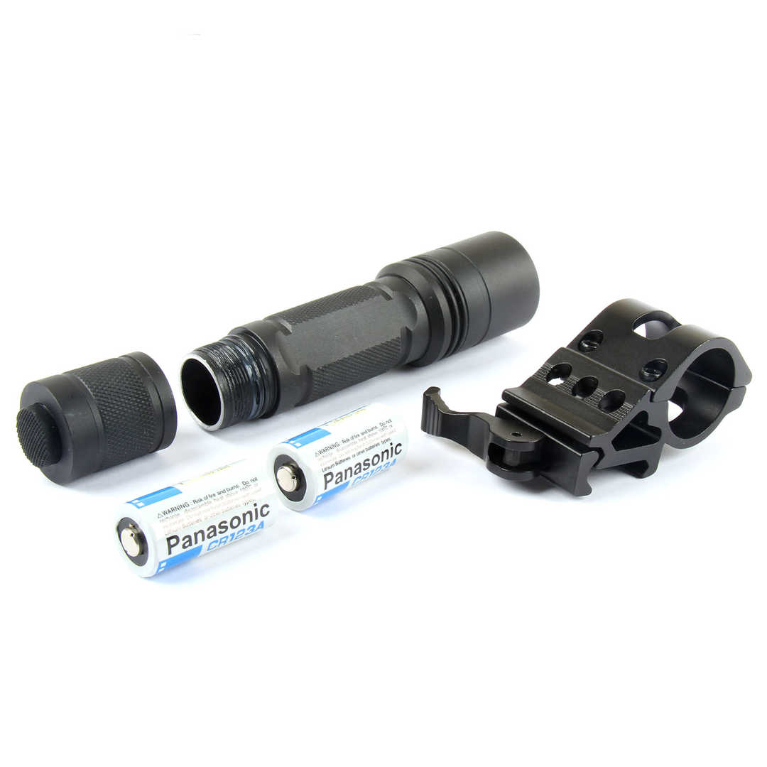 Tactical Flashlight 220 Lumen /w Quick Release 1
