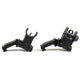 New ALUMINUM 45 Degree Offset Front & Rear Backup Sight Fit Picatinny Weaver Rail (FRS45AL-2-B))