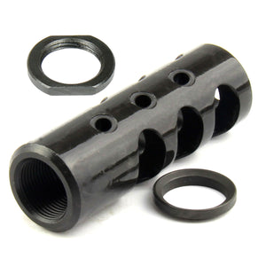 M1 Garand Muzzle Brake Steel w/ Adapter 5/8x24 Thread