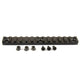 2PCS 13 Slots 5.3" KEYMOD Aluminum Picatinny Rail Section