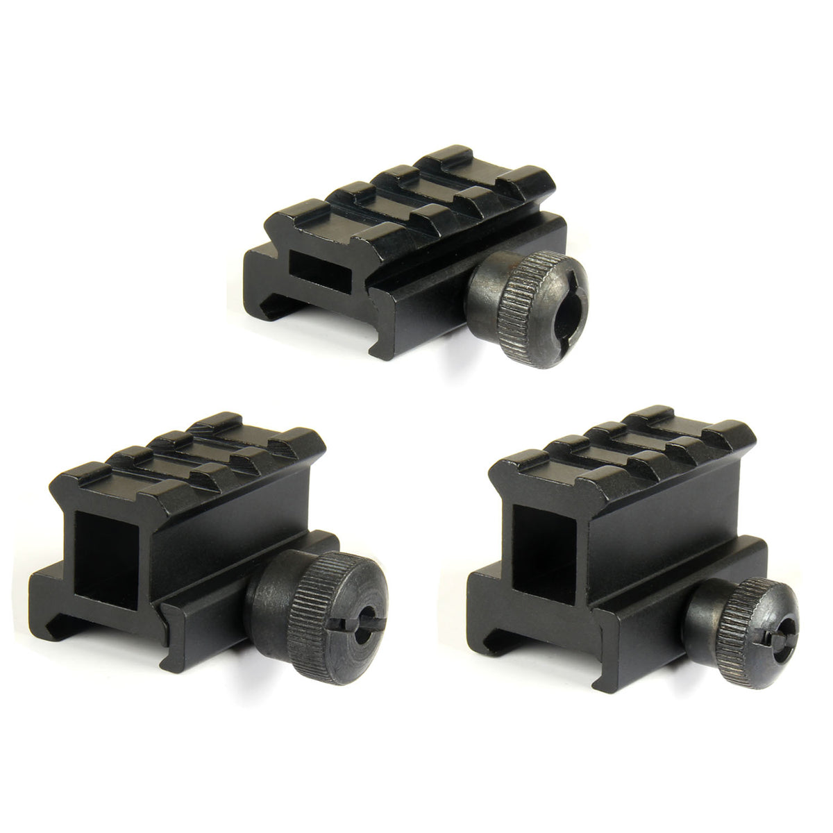 Flat top See Through Riser Scope Rail Mount 3 slot Picatinny Weaver ...