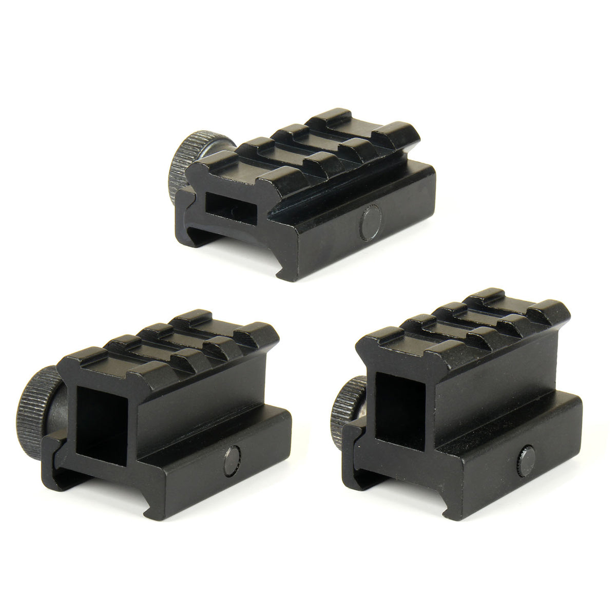 Flat top See Through Riser Scope Rail Mount 3 slot Picatinny Weaver ...