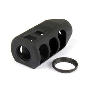 Steel 49/64x20 TPI Competition Grade Tanker Muzzle Brake for .50 Beowulf (MZ-18-09)