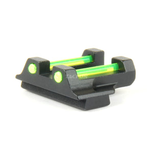 Blue Fiber Optic Front & Rear Sight For Glock Gen 1-4