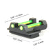 Blue Fiber Optic Front & Rear Sight For Glock Gen 1-4