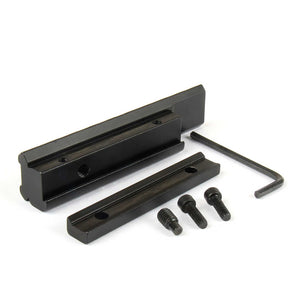 Rail Mount .22 Crossbow 3/8" Dovetail to 7/8" Weaver /w Stop Pin
