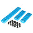 BLUE 3PCS COMBO KEYMOD ALUMINUM Rail Mount Handguard Section 7 3 3 Slot Picatinny Weaver