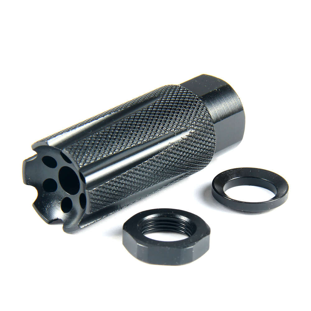 Black Competition 1/2x28 TPI Thread Skeleton Muzzle Brake Compensator For  .22 - AbuMaizar Dental Roots Clinic