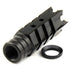 1/2"x28 or 5/8"x24 Thread Shark Muzzle Brake For .223/5.56 or .308