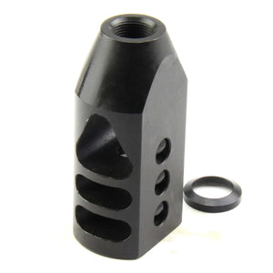 1/2"x28 or 5/8"x24 Thread Tanker Style Muzzle Brake For .223/5.56 or .308