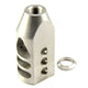 Stainless Steel 1/2"x28 or 5/8"x24 Thread Tanker Style Muzzle Brake For .223/5.56 or .308