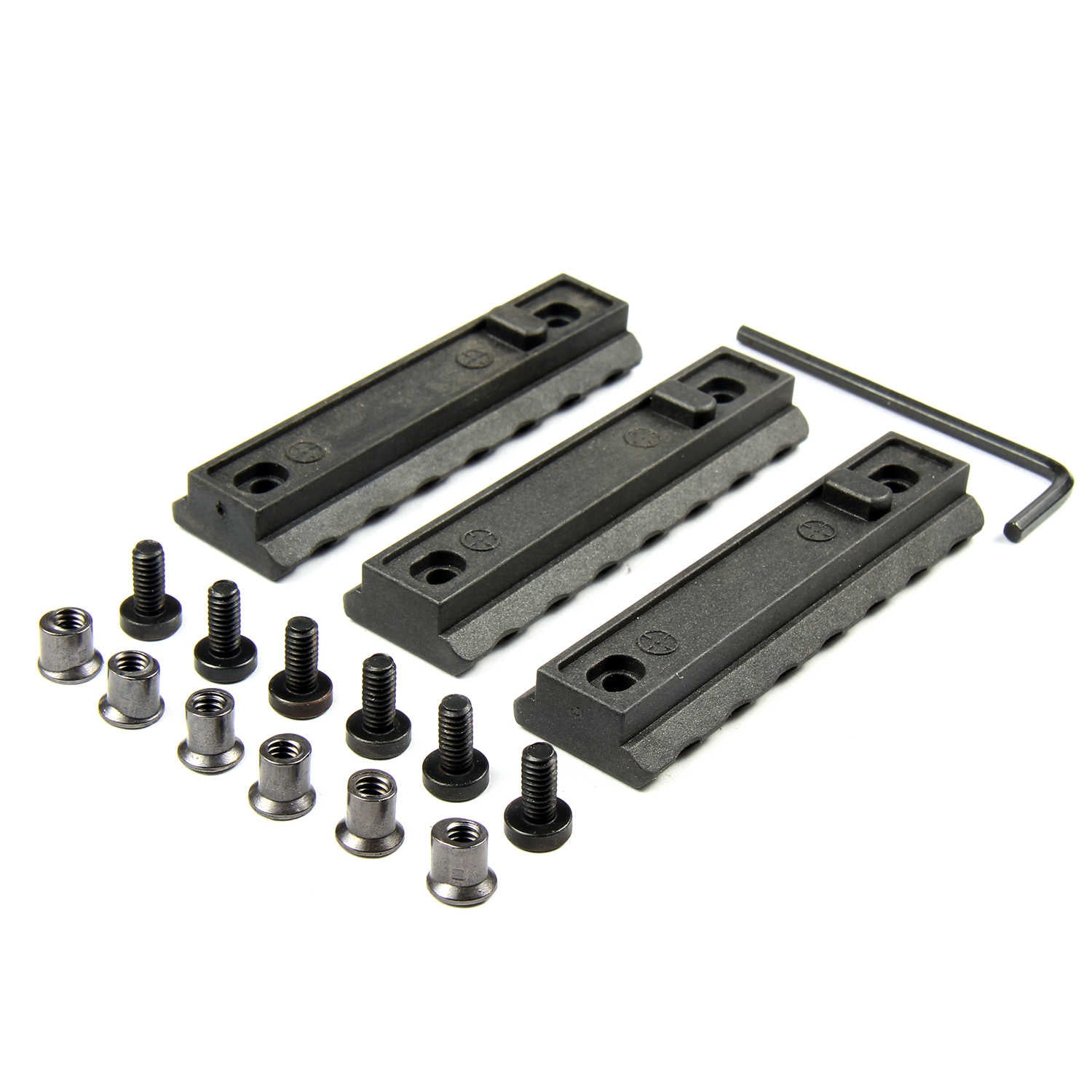 Keymod Mount 3PCS KEYMOD 7 Slot Polymer Rail Mount Handguard Section Picatinny Weav ...
