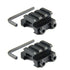 A Pair Flat Top 3 Slot 0.5" Mini Riser Block Picatinny Mount Rail
