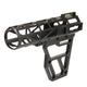 Skeletonized AR Pistol Brace + Pistol Buffer Tube - Aluminum
