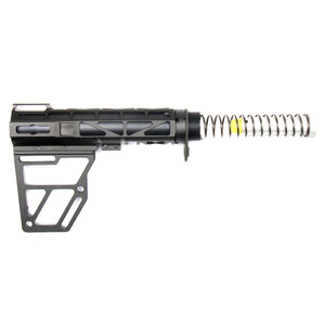 Skeletonized Pistol Brace + Pistol Buffer Tube KIT - Alumiunm
