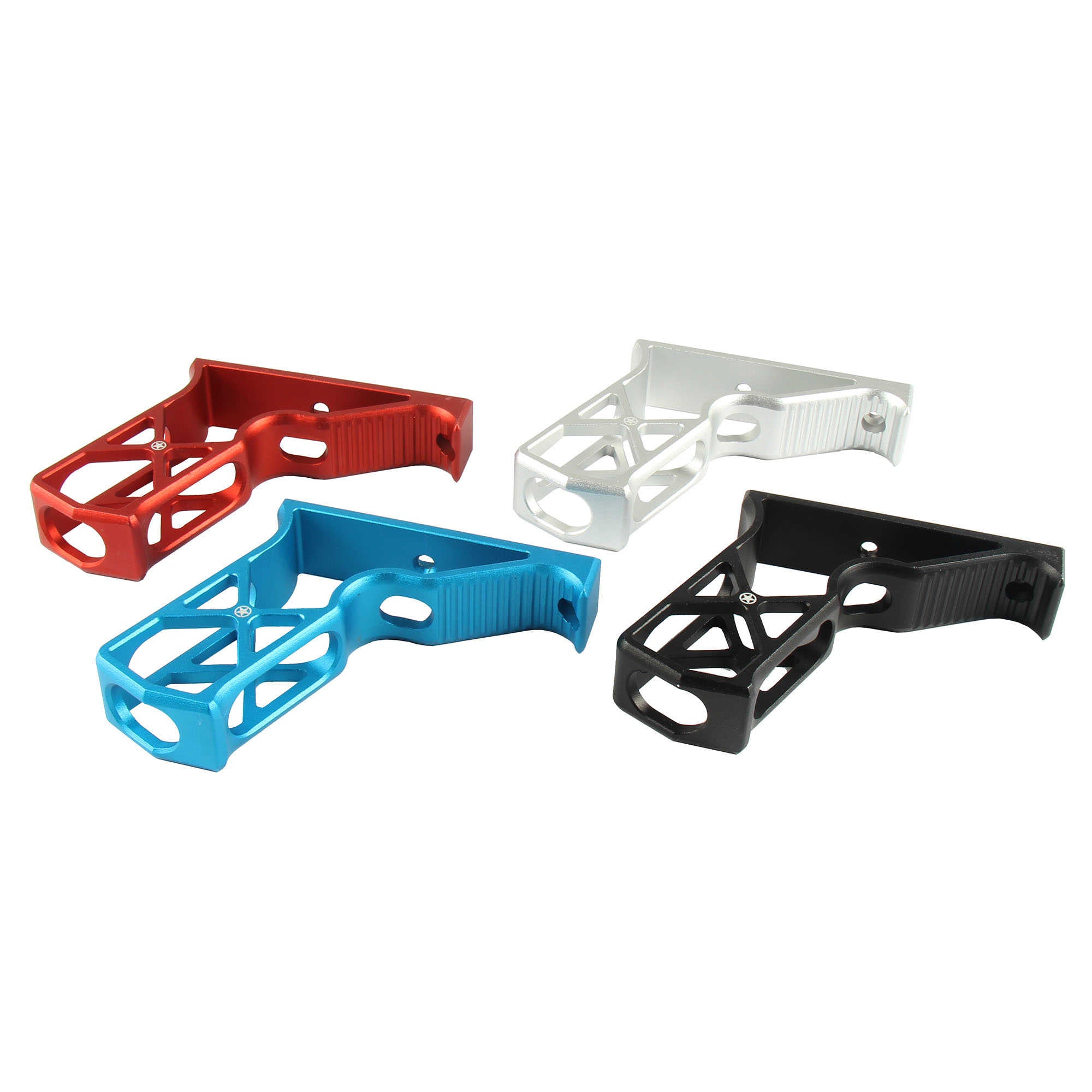 KEYMOD Aluminum Foregrip Skeletonized Full Size Angled Grip handstop ...