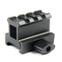 Flat top 1" See Through Riser Scope Rail Mount 3 slot Picatinny Weaver