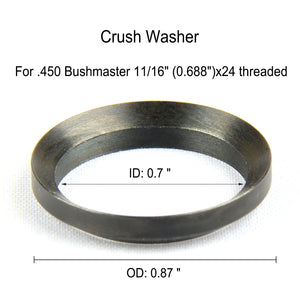 5 Piece Crush Washer for .50 Beowulf & .450 Bushmaster