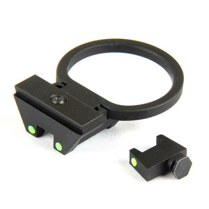 10mm High Profile Front /Rear Sight With Fiber Optic Charging Handle Glock