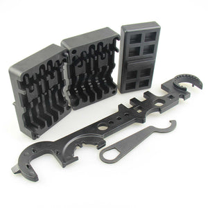 4 Combo .223 .308 Wrench Armorer's Tool Kit + .223 Upper & Lower Vise Block