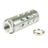 SILVER 1/2"x28 or 1/2"x36 or 5/8"x24 Thread Muzzle Brake For .223/5.56 or 9mm or .308 338 7.62 300