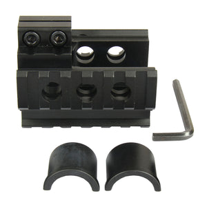 Tri Rail Barrel Mount w/ Spacers for Front Sight Attachment