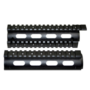 AR-15 6.7" Carbine 2pc Drop-In Handguard, Extended Top Rail, for ROUND End Cap