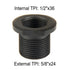 Adapter Muzzle Thread Convert 1/2x36 TPI to 5/8x24 TPI w/ Washer