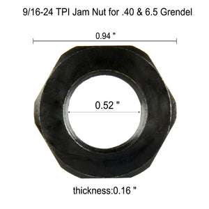 9/16-24 TPI Jam Nut Washer For .40 & 6.5 Grendel