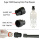 Ruger 1022 10/22 10-22 Cleaning Patch Trap Adapter Muzzle Soda Pop bottles
