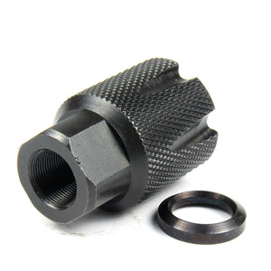 1/2"x36 Thread Compact Style Muzzle Brake For 9MM
