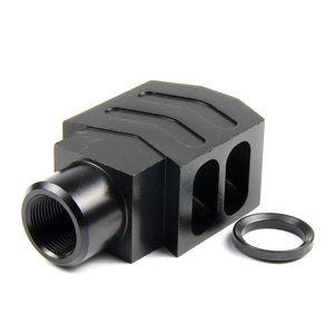 1/2"x28 or 1/2"x36 or 5/8"x24 Thread Tanker Style Muzzle Brake For .223/5.56 or 9mm or .308